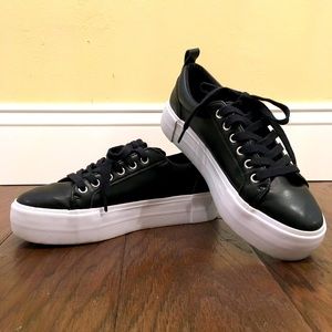 H&M black platform sneakers